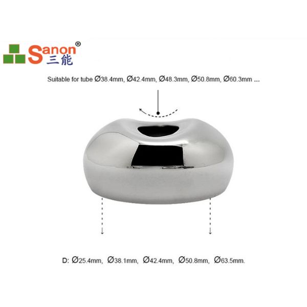 Штуцеры поручня нержавеющей стали СС304 СС316, соединители поручня трубы 90 градусов