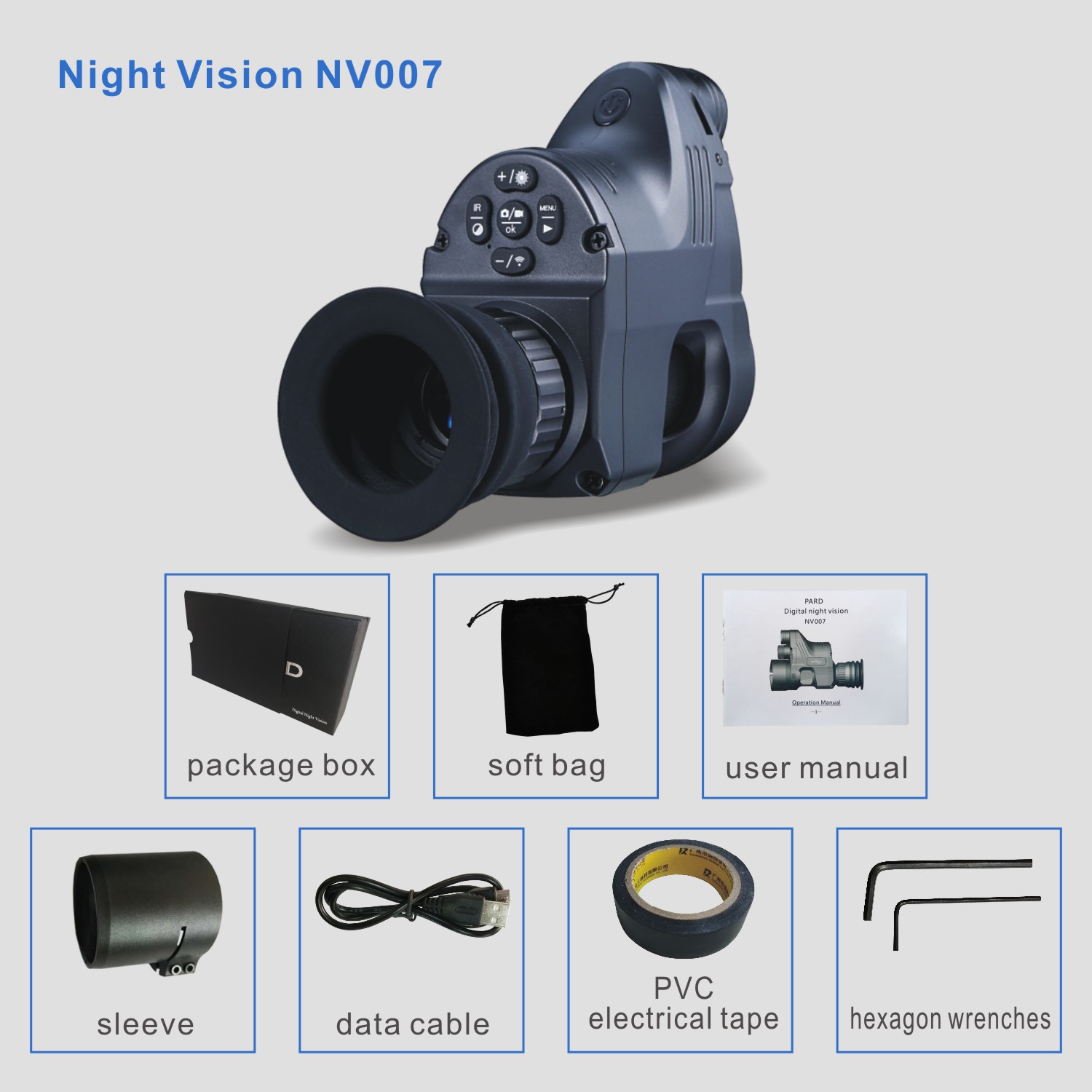 Инфракрасн Monocular 200m ночного видения ROHS WiFi Handheld для звероловства