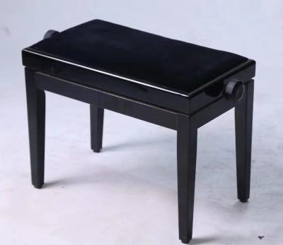 Hot selling hard wood PIANO BENCH ! Professional and high  Easy durable black cheap price student piano stool three-stag