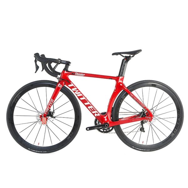 Cadre en fibre de carbone Vélo routier 22 vitesses Vélo pour hommes 700c 25c Cycle Matériau de fourche en alliage d'aluminium