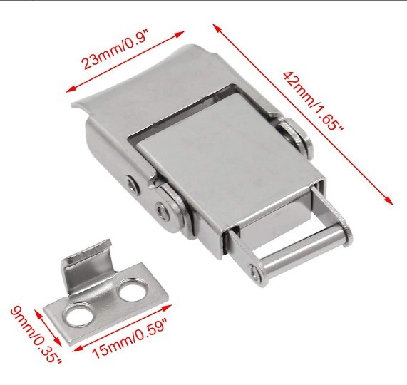 OEM Zinc Plated Heavy Duty Adjustable Cabinet Stainless Steel Toggle Catch Lock Latches for Trailers