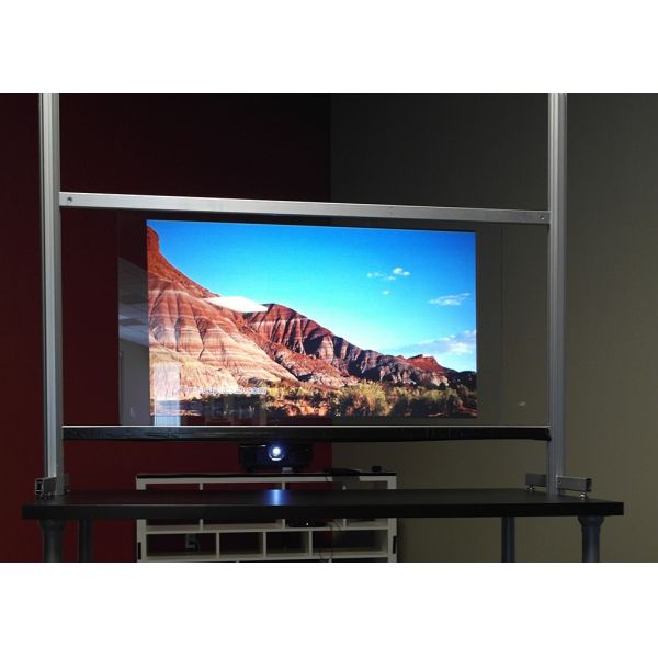 RoHS 1.52m Width Rear Projection Film Transparent Glass Optical