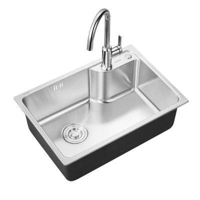 AF5508 única bacia de aço inoxidável da banca da cozinha 620×430×201mm