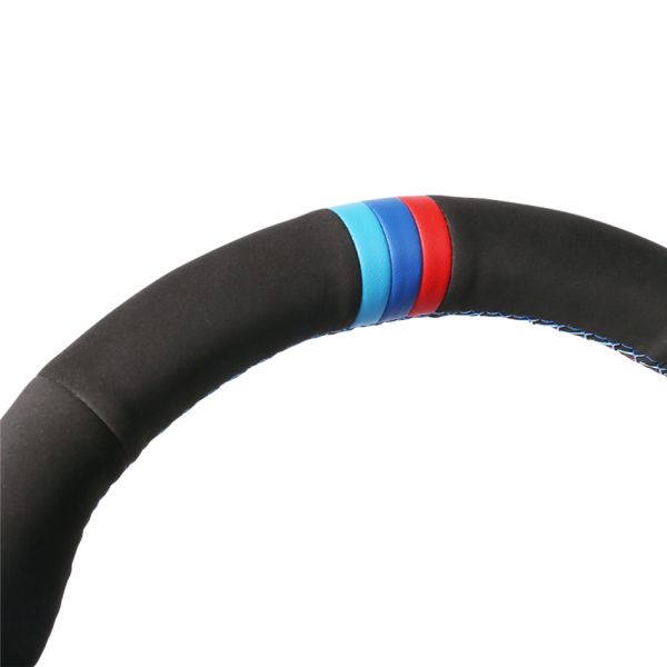 Hand Sewing Suede Steering Wheel Cover for BMW 1 Series E81 E82 E87 E88 E90 LCI E91 M3 E92 E93