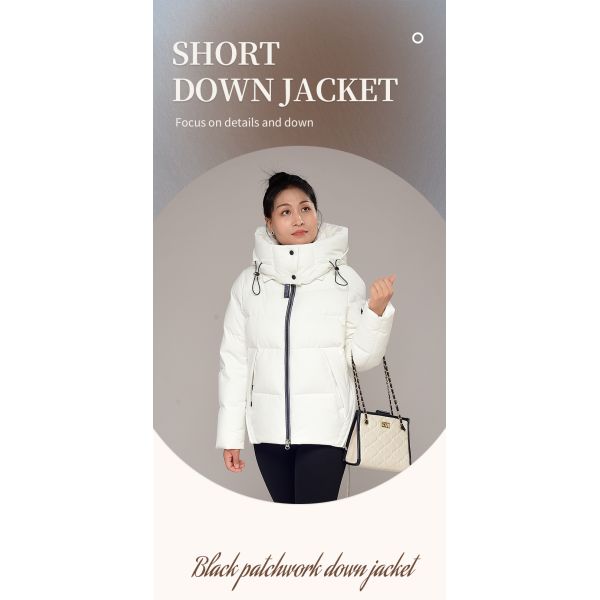 The Fine Quality FODARLLOY F23120 Ladies Warm Hooded Cotton-padded Clothes Women Slim Long Winter Jackets Women Coats