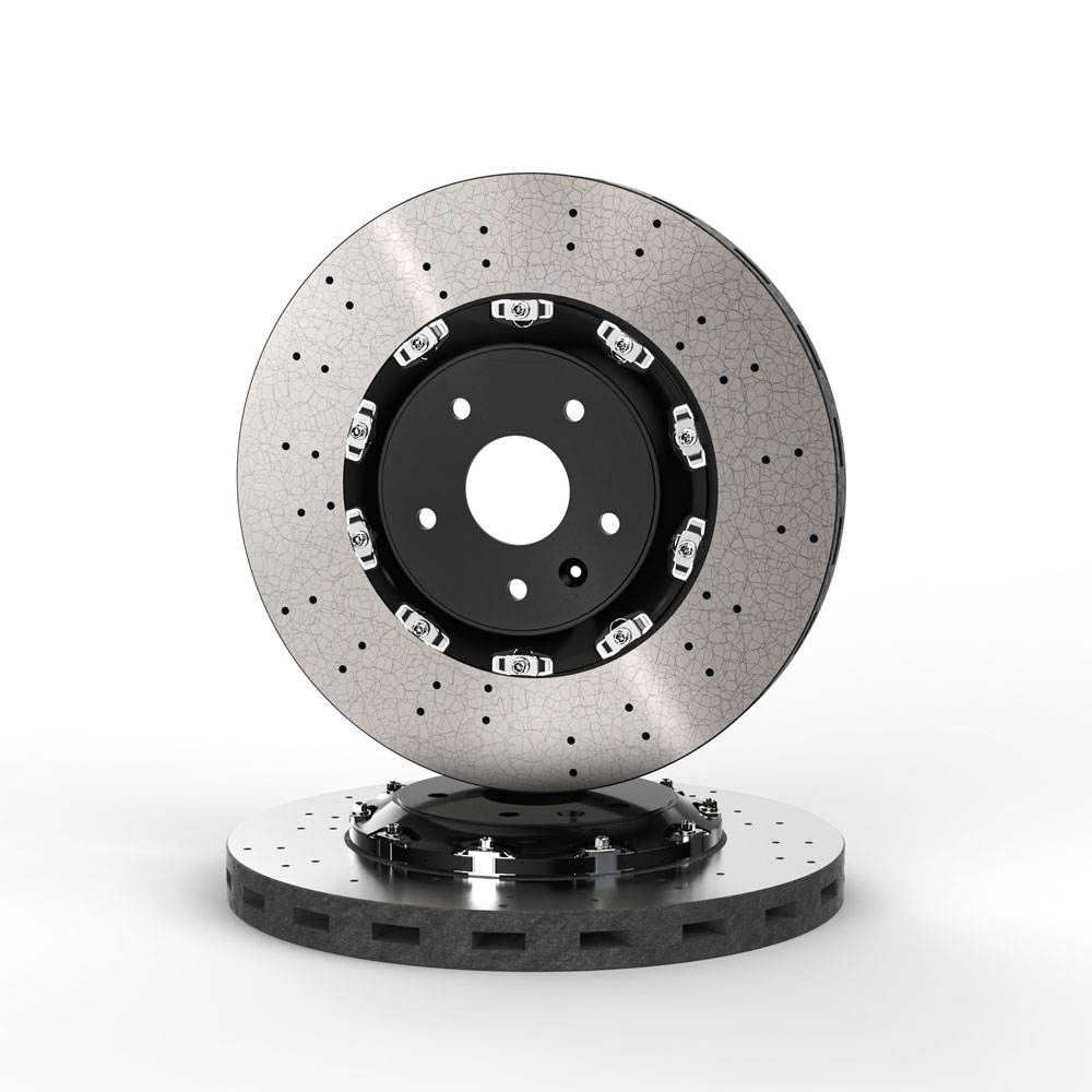 400mm 410mm 420mm 440mm Carbon Ceramic Brake Rotor Disc For Porsche 992 GT3 Rs 996 Panamera 970 Carbon Ceramic Composite Material Brake Rotor Disc for 18 Inch and Larger Rim 355mm Disc