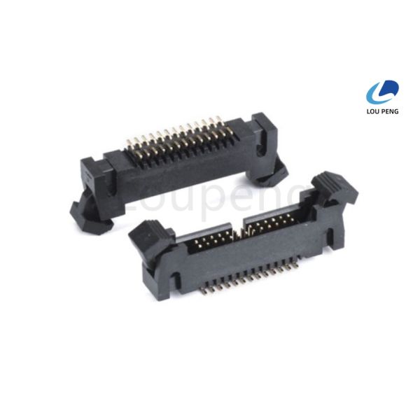 High Temperature Thermoplastic Insulator Material IDC Ribbon Cable Socket Current Rating 1.0Amp Designed for and Connectivity