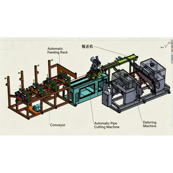 Pipe End Cutting Chamfering Bending Forming Automatic Production Line