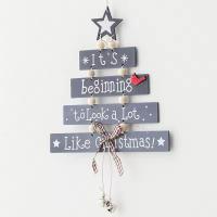 Texte de Noël en bois sur le mur Décorations de Noël décorer des fenêtres Scènes de Noël disposition des accessoires décoratifs