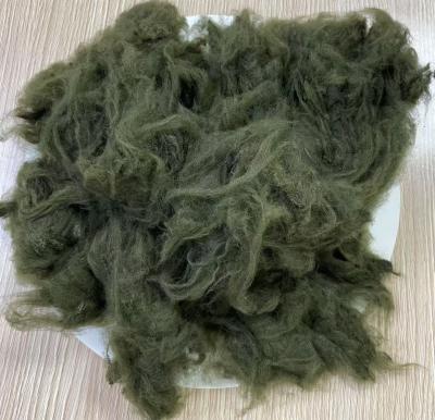 Seaweed Green Dope Dyed Polyester Fiber 1.5D 38mm
