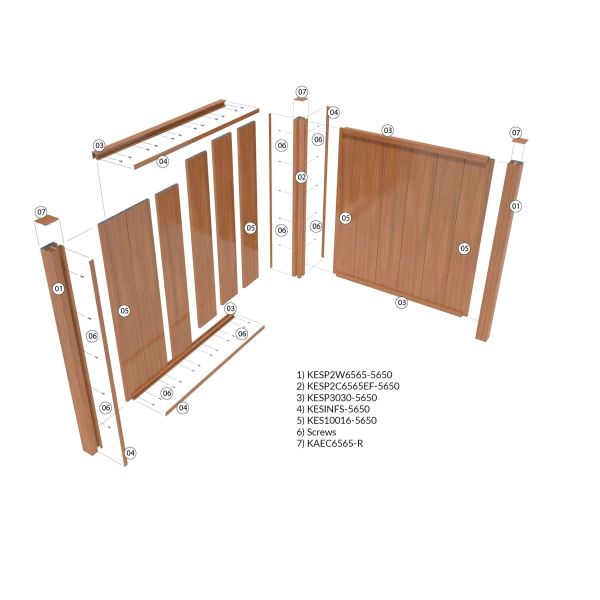4d Wooden Effect Large Construction Metal Timber Batten Aluminium Tube Profiles Rectangular