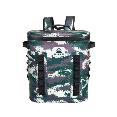 Sac mou multifonctionnel de refroidisseur de pique-nique, refroidisseur de sac à dos isolé par Camo pour la pêche