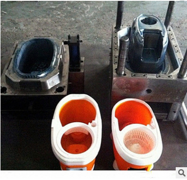 Пластиковые прессформы инжекционного метода литья ведра Моп подгоняли 2 цвета/Мултиколор
