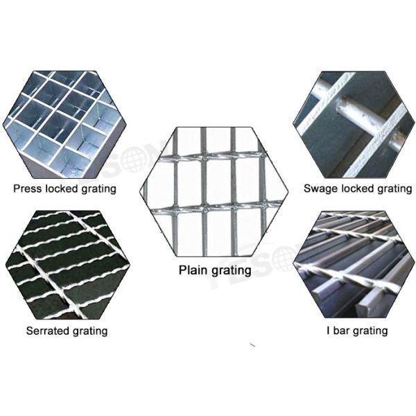 Catwalk Grid Steel Walkway Grating Hot Dip Galvanized Grating Plate