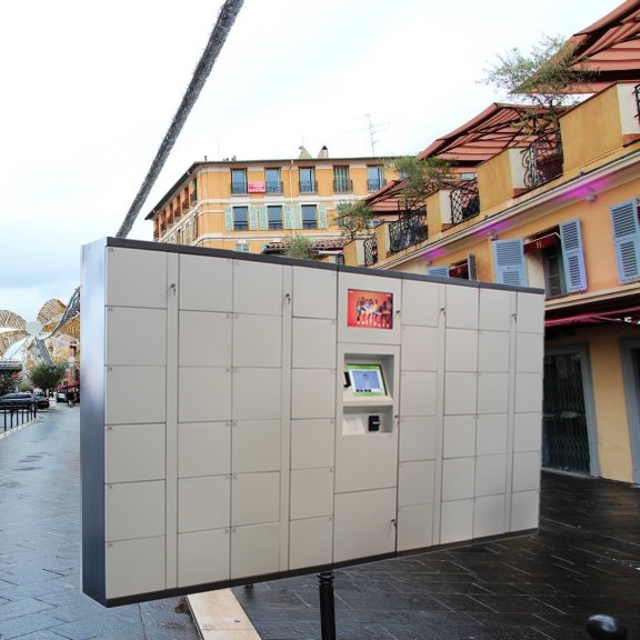 Locker Room Furniture Luggage Lockers Sports Gym Storage Cabinet In White