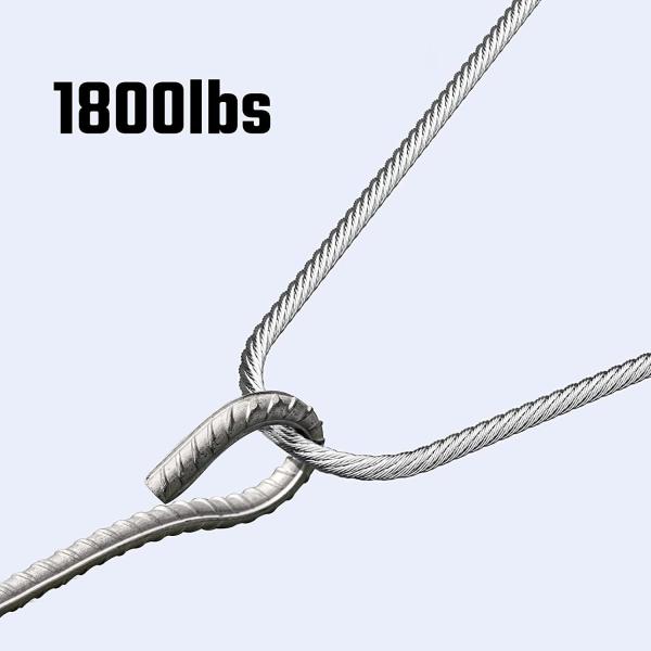 1/8 3/16 1/4 7X19 T316 Stainless Steel Cable Wire Rope for Safe Deck Railing System