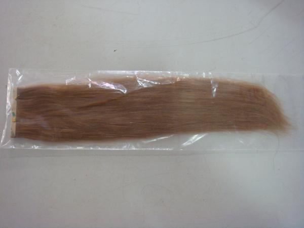 Heat Resistant Reusable Hair Extensions Human Hair Blonde Customized