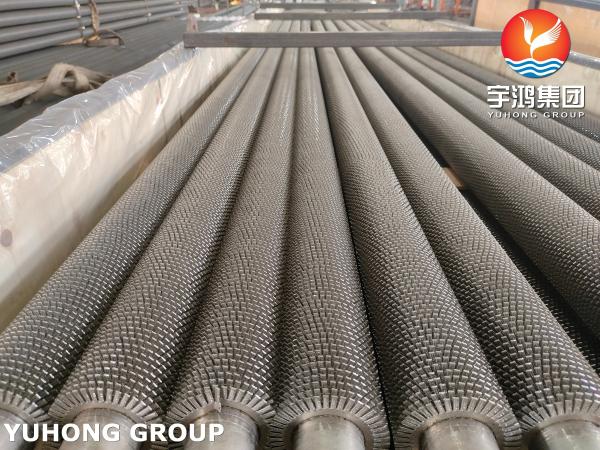 SA192 ASME Serrated Finned Heating Pipe For Waste Heat Recovery System And Gas Cooler