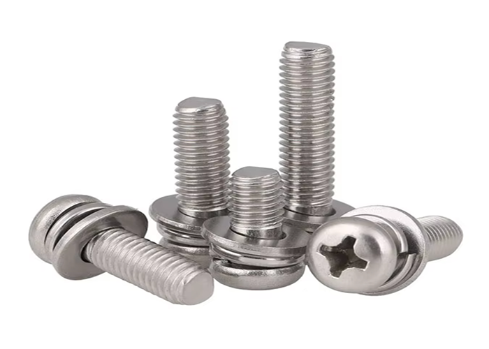M5 M4 M3 Plain Polished Cross Recessed Button Head Sems Metal Screw Din7985 Din125 Din127 A2 A4 70 80  