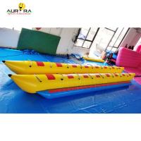 8 Pessoas Brinquedos Infláveis de Água Esportes Aquáticos Amarelos Peixes Voadores Banana Barco