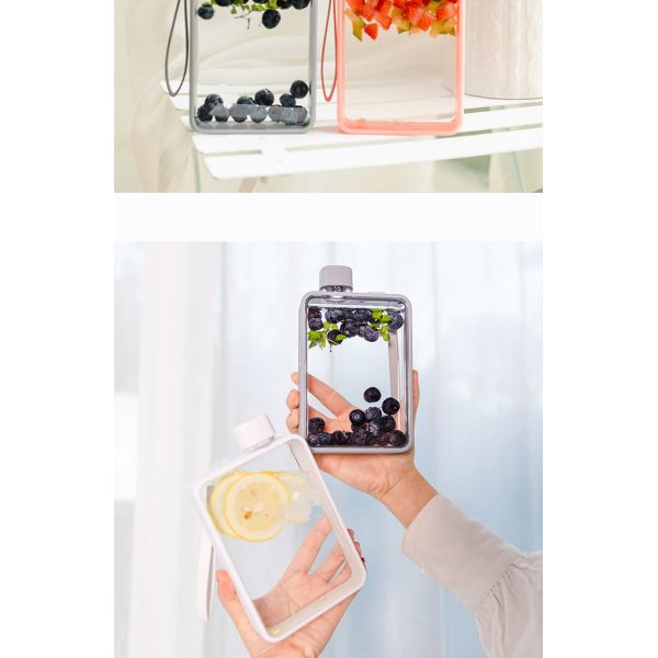 110*180*330mm Custom Flat Water Bottle for Gym and Outdoor Activities