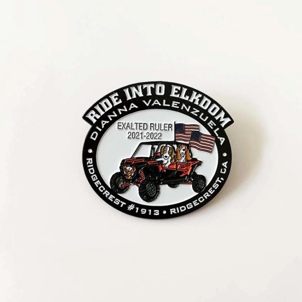 Custom Lapel Pins - Hard Enamel Metal Badges for Employee Recognition