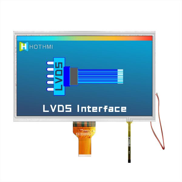 10.1 Inch Resistive TFT LCD Display With 1024x600 resistive touch