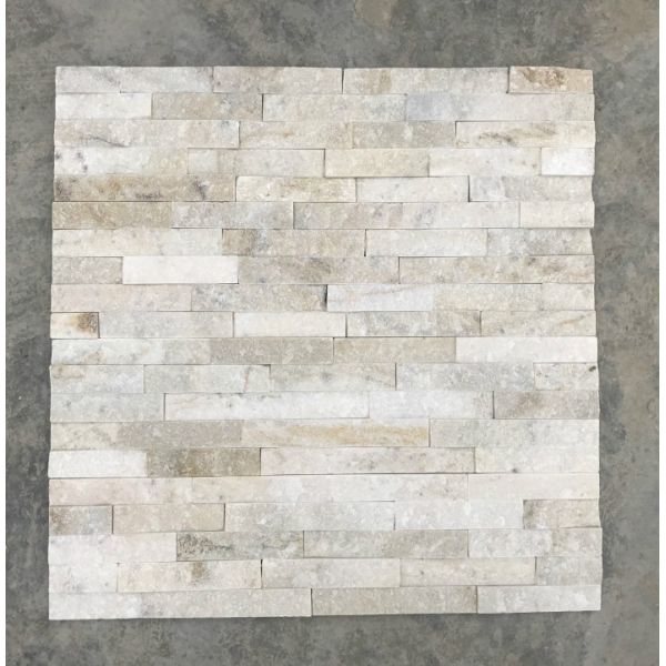 1.5cm Thick Non Antacid White Quartzite Stone Veneer