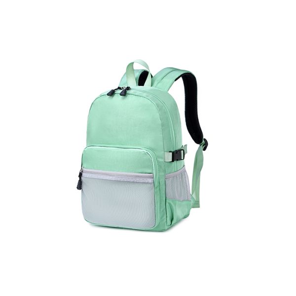 SOEKIDY Green Daily Travel Waterproof School Backpack 30*15*43cm Customized Logo
