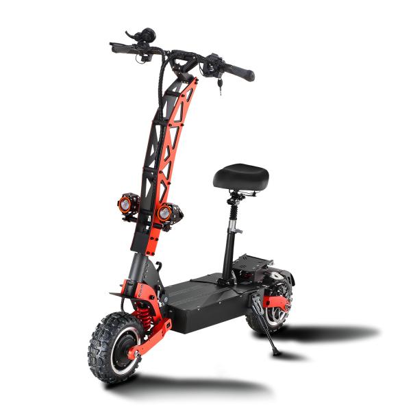 Black Orange Color Scooter 60V 28/33/38AH 5600W Max Speed 85KM/H Motor Electric Scooter