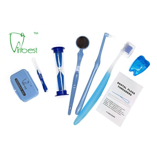 8 In 1 Oral Care Hygiene Orthodontic Cleaning Kit With Toothbrush