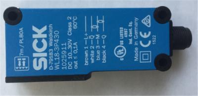 Interruptor do sensor de proximidade SICK das peças da automatização com segundo fundo do diodo emissor de luz do remetente