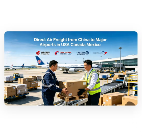 Direct Air Freight from China to Major Airports in USA Canada Mexico