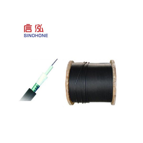 Network Armored Fiber Optic Cable 2~24 Fiber Count Access Steel Tape