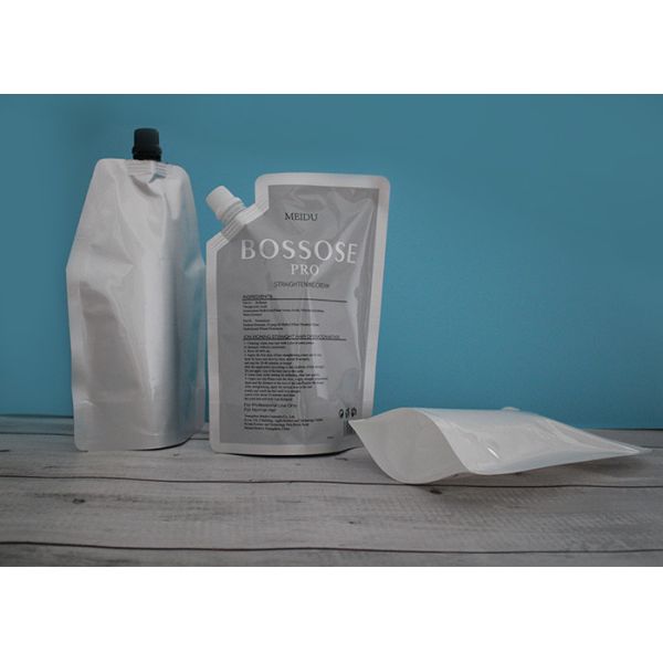 Bolsos líquidos por encargo del canalón con la superficie mate reutilizable de la boca de 18m m