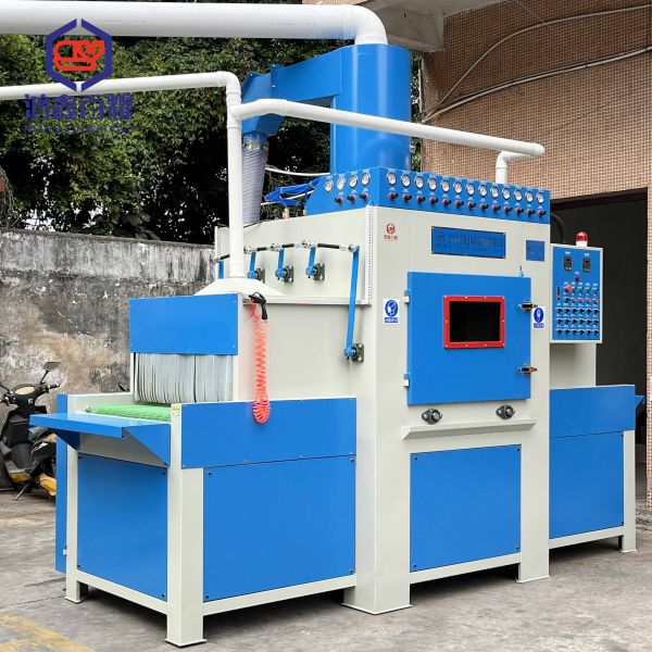 PLC Automatic Sandblasting Machine Conveying Type With 16 Blasting Guns
