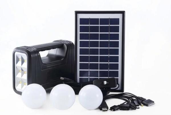 Hot-seeling in Africa rechargeable New energy 4W DIY solar home lighting kits with 3 led light for 3 rooms lighting