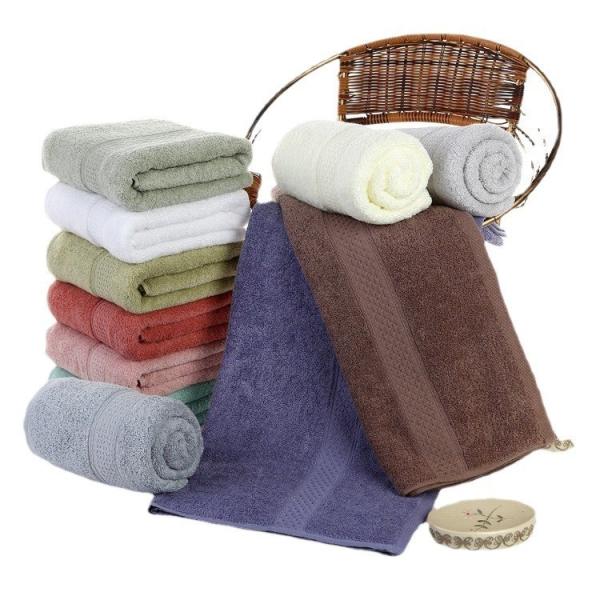34*74CM Custom Cotton Face Towel for Hotel Home Spa Jacquard Absorbent Bath Towel Set