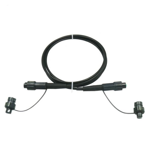 100m-150m Fiber Optic Drop Cable Reduce Welding With Mini SC Waterproof Connector