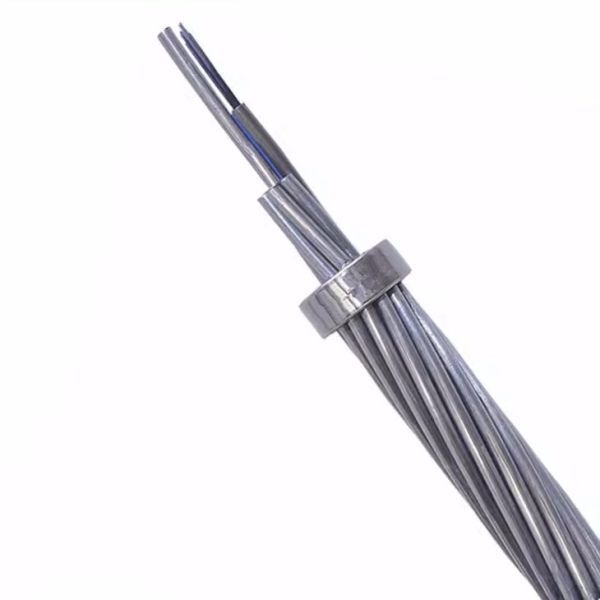 Tela de cable de fibra OPGW de 210 kN para instalación aérea de 2 a 144 núcleos AA y como alambre