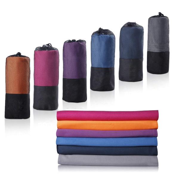 Microfiber feito sob encomenda por atacado ostenta Mesh Bag Gym Towel