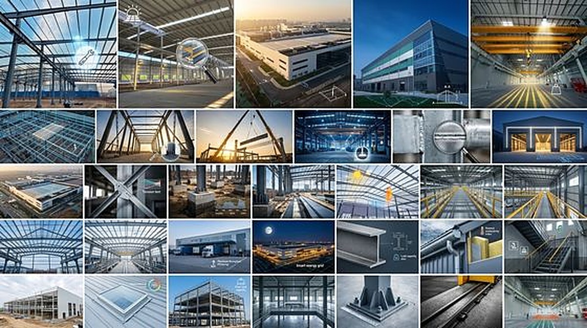 Versatile Steel Frame Factory Building Thermal Sound Insulation Steel Structure Warehouse Factory