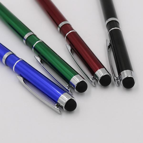 Business Office 2 in 1 Touch Screen Ballpoint Pen Stylus Pen With Laser Engraving Logo