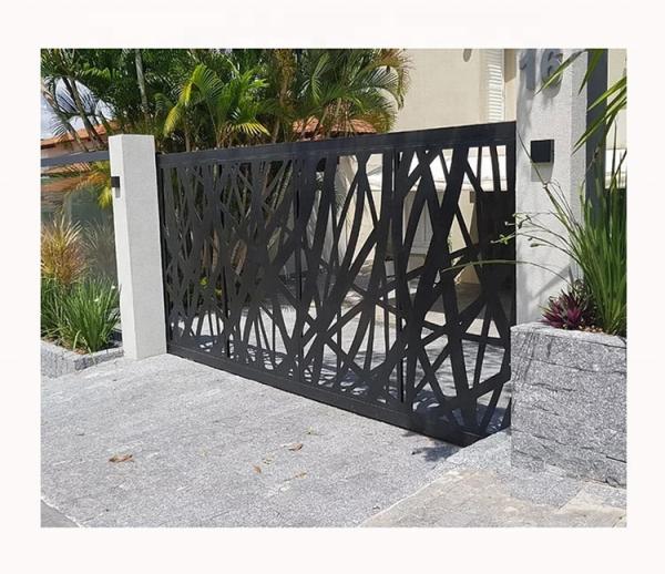 Custom Carving Outdoor Garden Partition Fence Stainless Steel  Laser Perforated