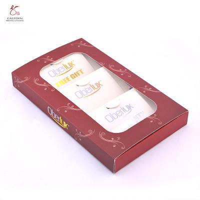 Caixas de empacotamento do cartão 30mm grosso vermelho para o cartão de sócio