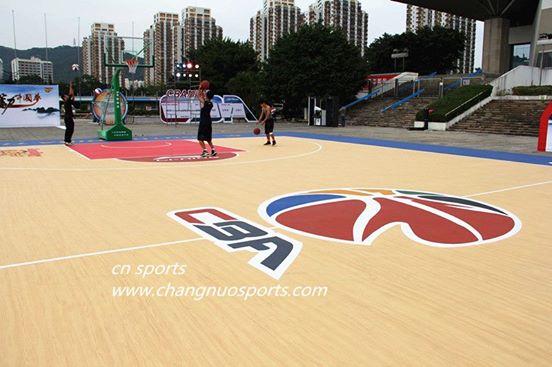 Silicon PU Outdoor Athletic Flooring