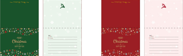 Красочные поздравительные открытки фольги Chrismas изготовленные на заказ со стикером конверта