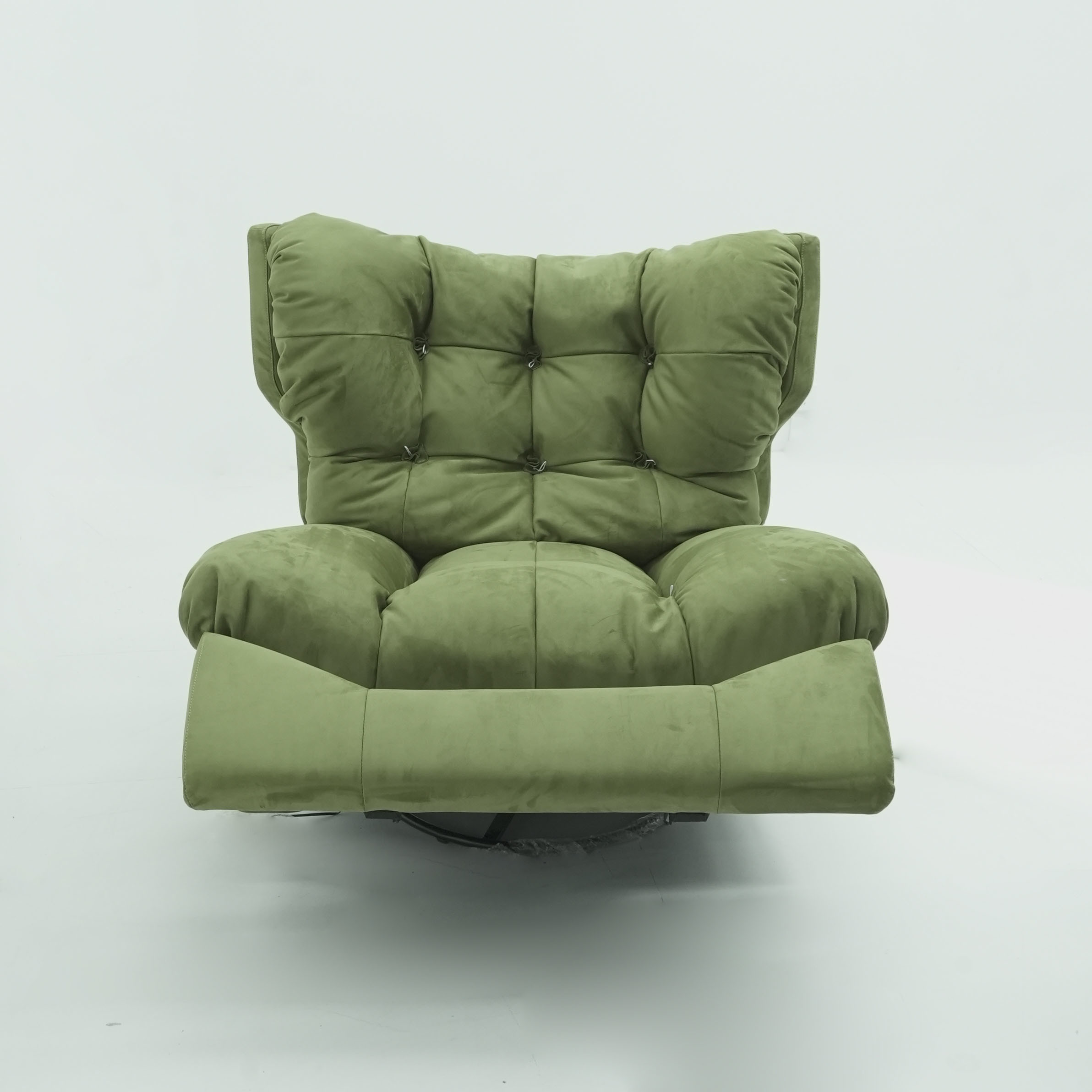 Modern Recliner Sofa Chair with Plush High Back and Swivel Base