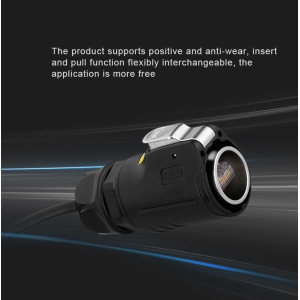 Cnlinko Waterproof IP68 Ethernet Cable Rj45 Connector Socket for LAN Network System