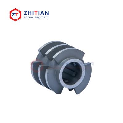 High Wear 55 Slotted Screw Elements For Side Feeder Nitrided And Polished